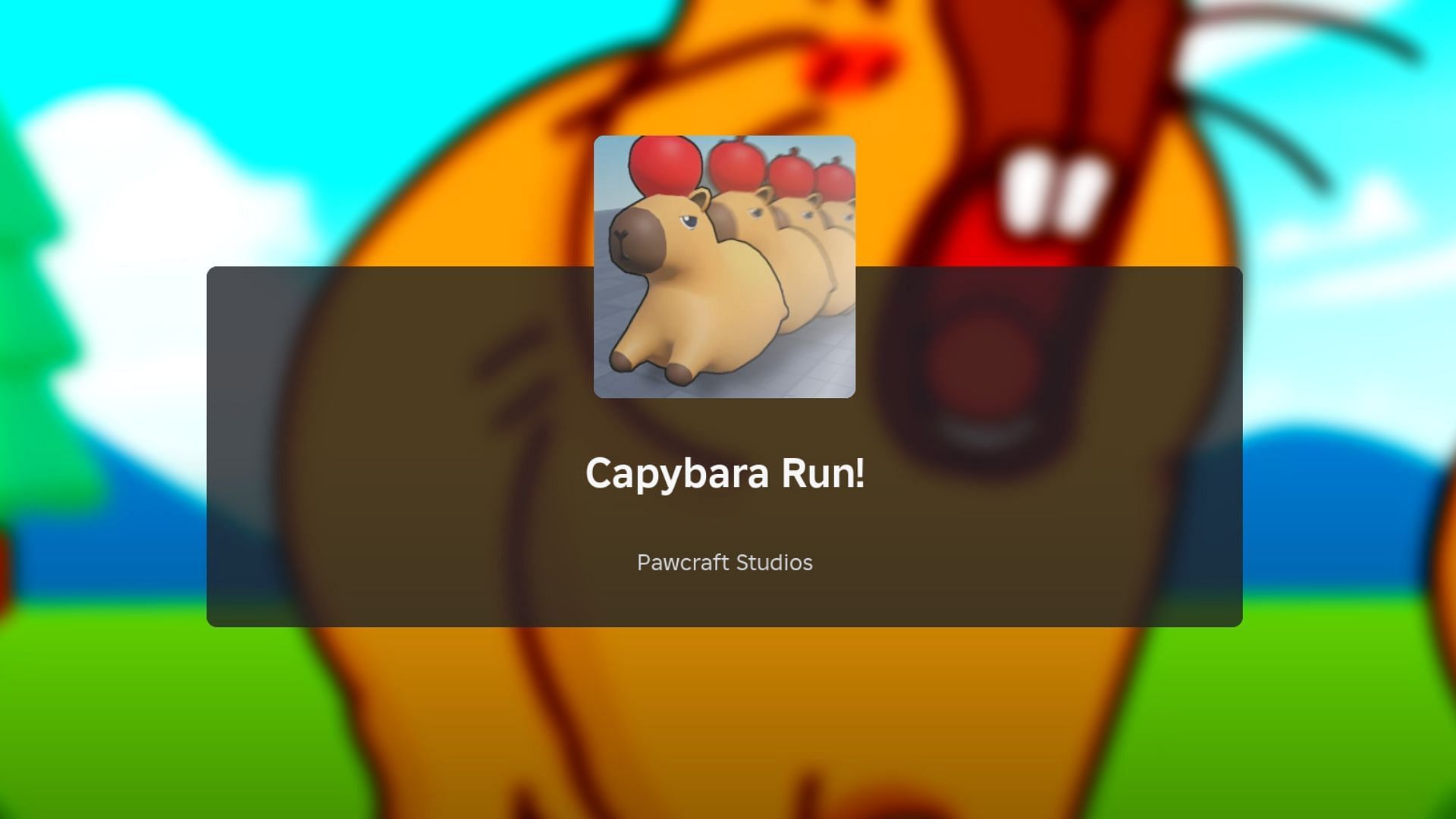 Capybara Run loading screen