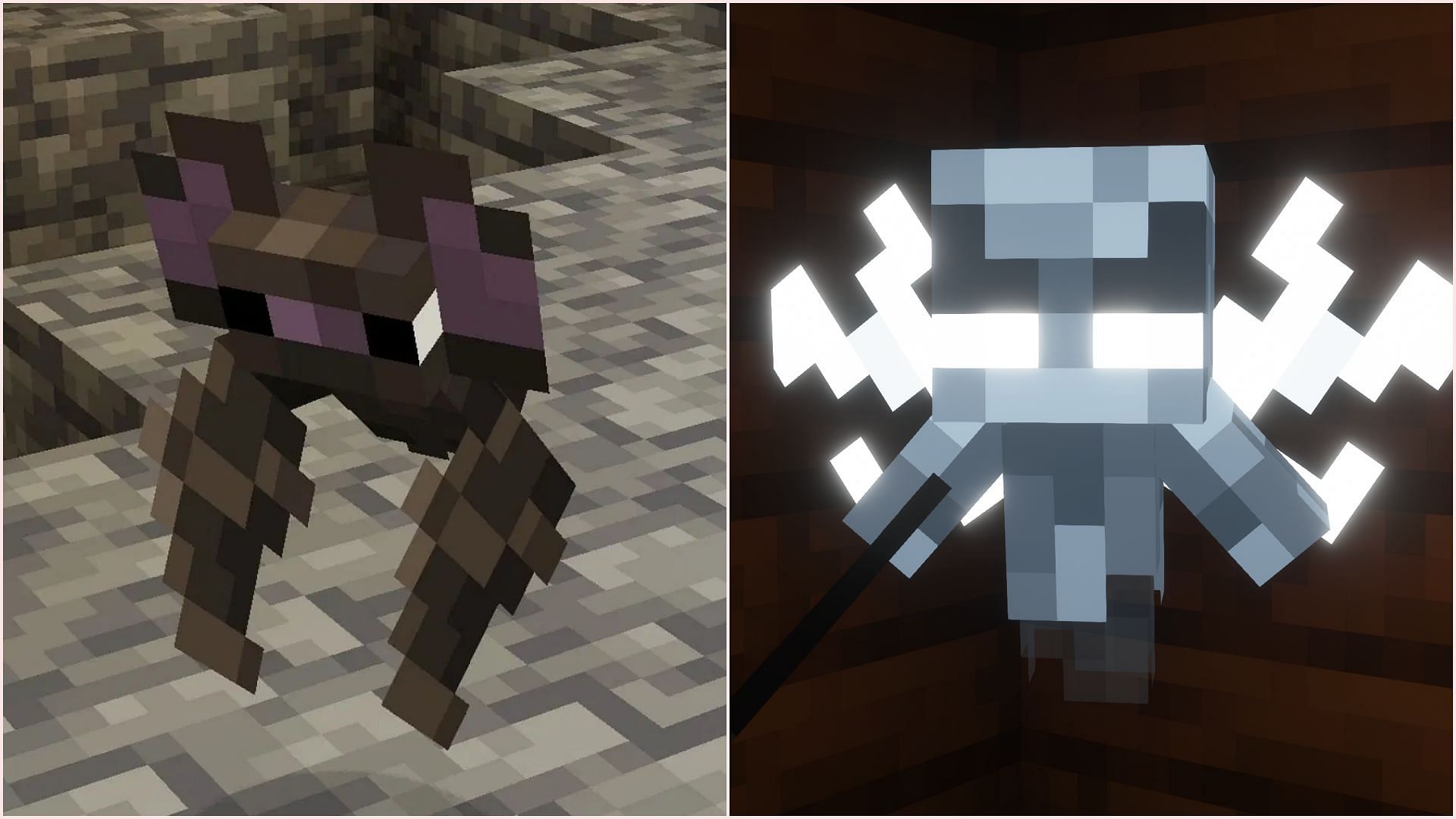 There are several mobs that received fresh texture and model changes (Image via Sportskeeda Gaming || Mojang Studios)