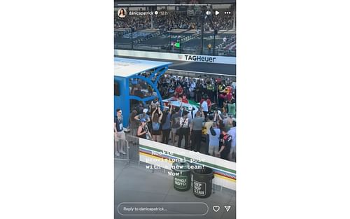 Danica Patrick's Instagram story on May 18 | Source: Instagram/@danicapatrick