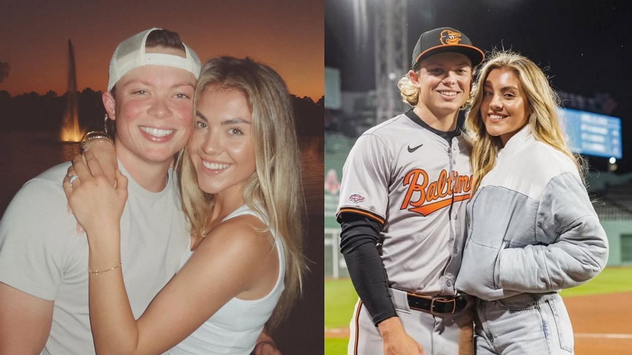 Jackson Holliday and his wife, Chloe (Images from - Instagram.com/@chloehollidayyy)