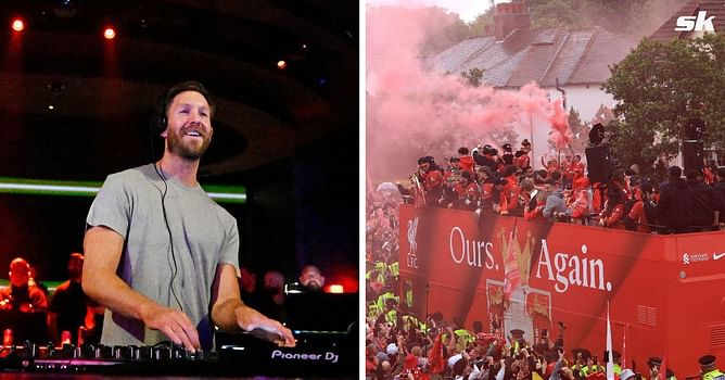 “You’re doing the bus this year!” - Calvin Harris opens up on message from Liverpool superstar ahead of Premier League trophy parade