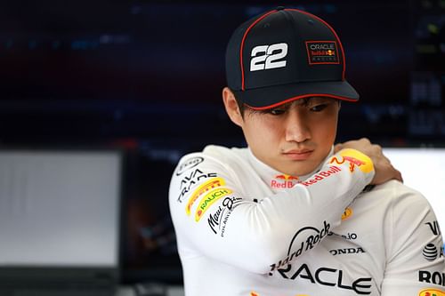 Yuki Tsunoda at F1 Grand Prix of Emilia-Romagna - Qualifying - Source: Getty