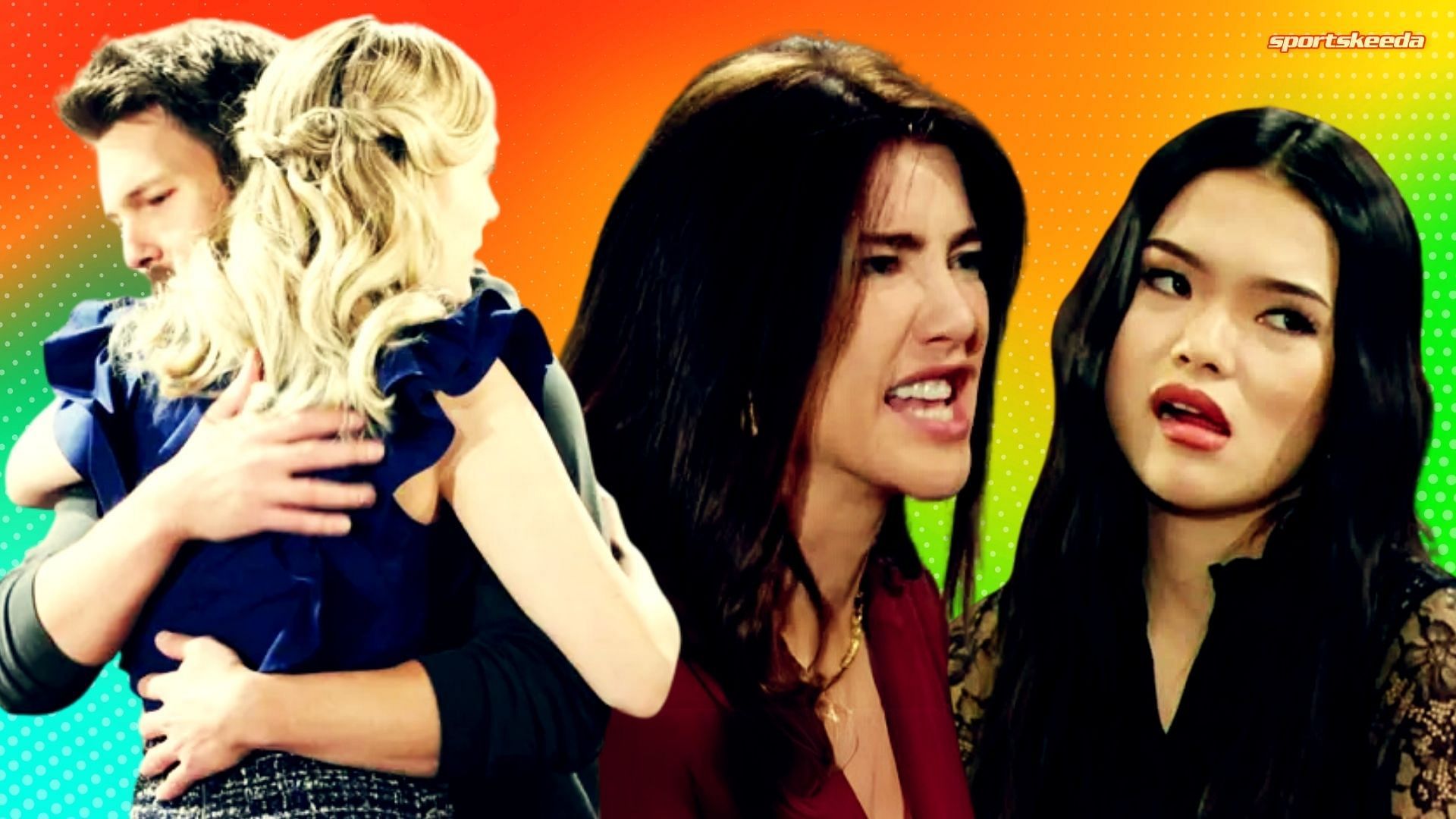 Liam, Hope, Steffy, and Luna from The Bold and the Beautiful [Custom cover edited by Sportskeeda (Original image via CBS)]