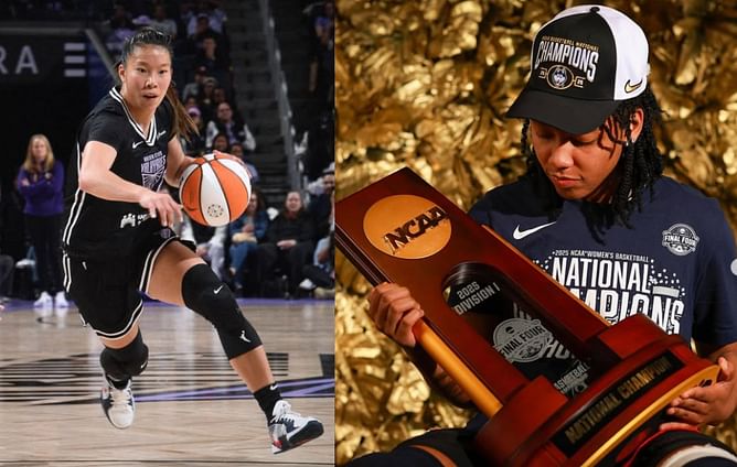 UConn standout KK Arnold reacts as former teammate Kaitlyn Chen makes history in WNBA preseason debut
