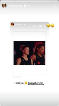 Aaliyah Crump via Instagram Stories (Credits: @aaliyahcrump_ Instagram)