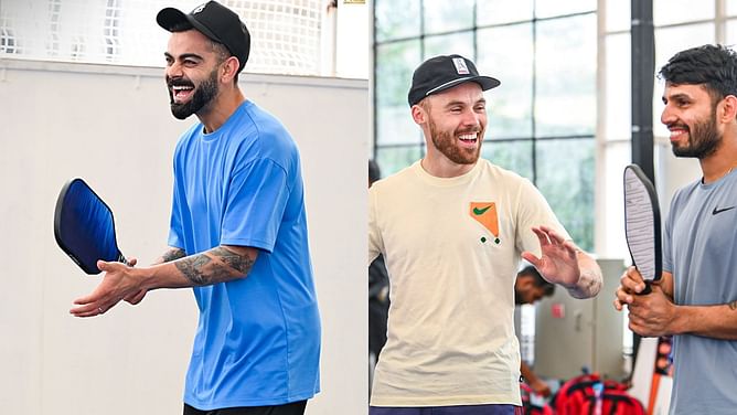 Virat Kohli, Phil Salt & others play pickleball ahead of RCB vs SRH IPL 2025 match [In Pictures]