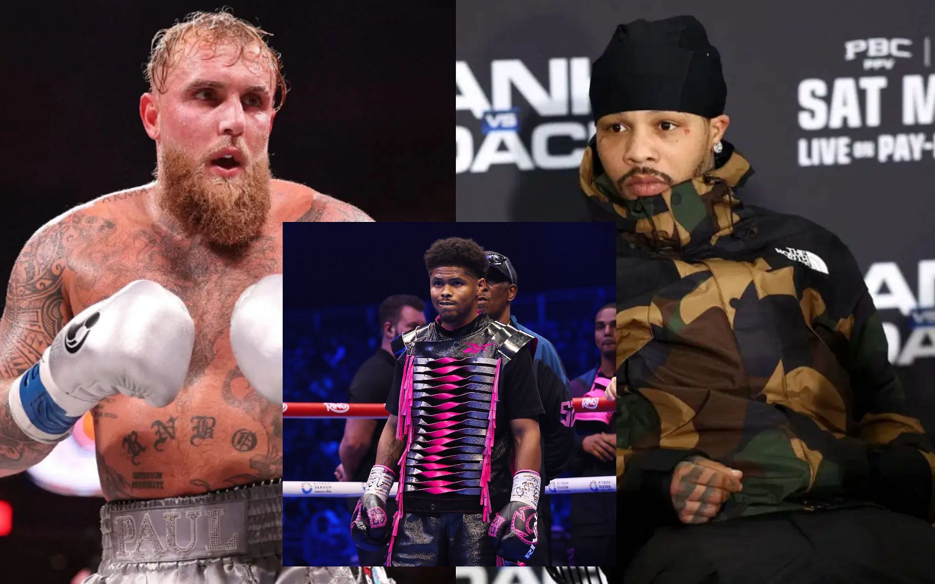 Shakur Stevenson gets honest about a potential fight between Jake Paul and Gervonta Davis. [Images courtesy: Getty]