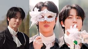 "Dress like an angel act like crazy or something" - Fans go wild as BTS' Jin transforms into a heavenly guest in Netflix's 'Screwballs' preview