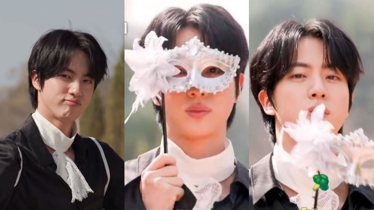 "Dress like an angel act like crazy or something" - Fans go wild as BTS' Jin transforms into a heavenly guest in Netflix's 'Screwballs' preview