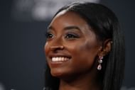 Simone Biles at the 2025 Laureus World Sport Awards Madrid - Winners Walk - Source: Getty