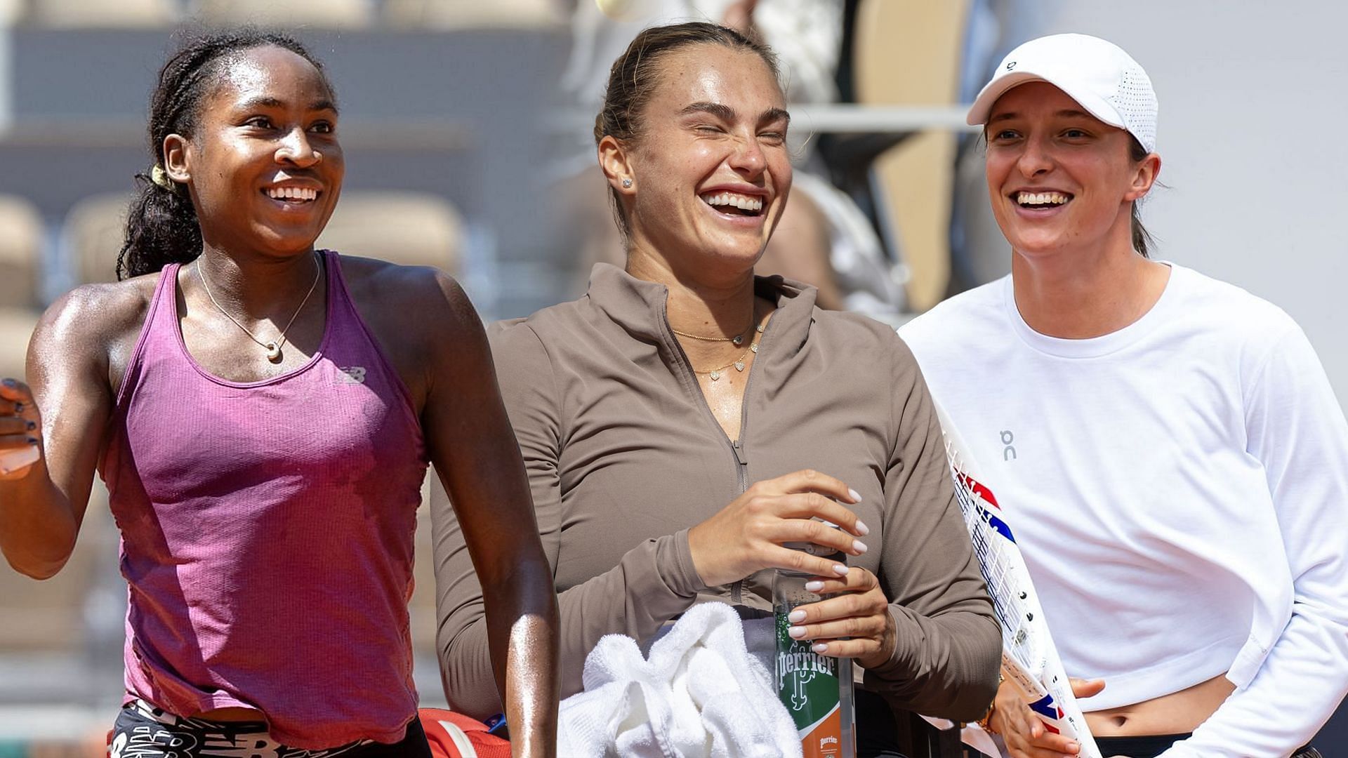 Coco Gauff, Aryna Sabalenka and Iga Swiatek are the oddsmakers top picks to win the French Open 2025. (Photos: Getty)