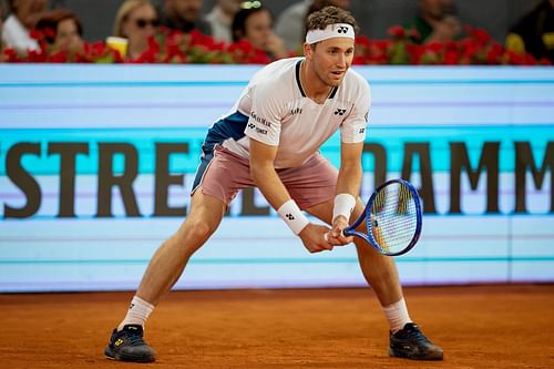Casper Ruud in action at the Mutua Madrid Open - Source: Getty