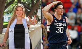 UConn’s Liam McNeeley drops 1-word reaction for sister’s snaps from her graduation