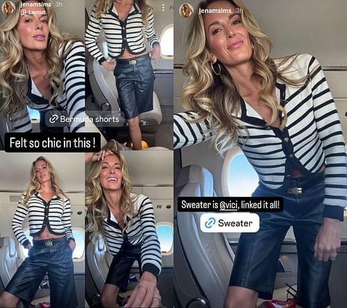 Jena Sims' Instagram stories - Source - @jenamsims via Instagram