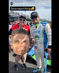Screenshot of Conor Daly's Instagram story via @conordaly22