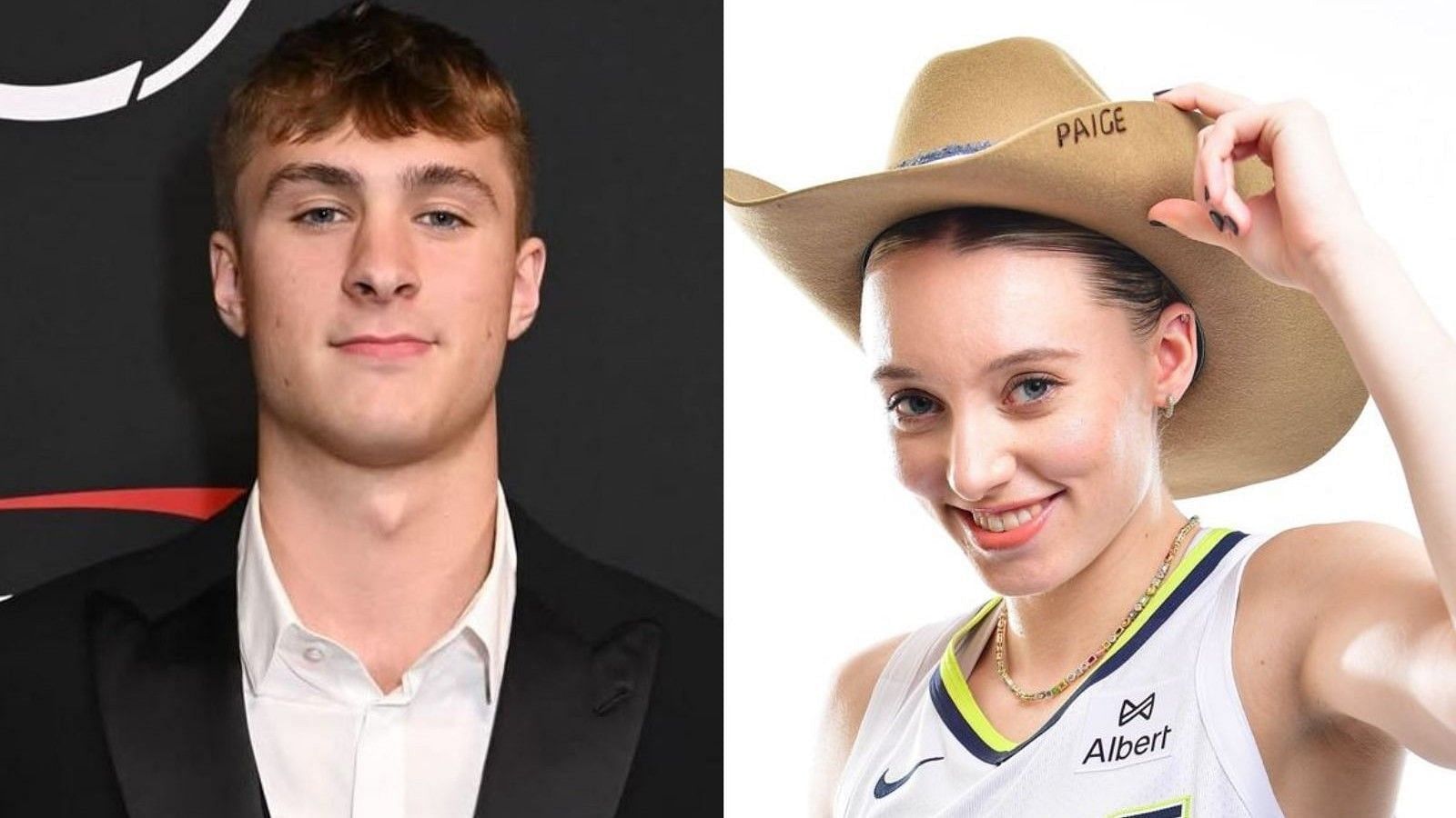 Paige Bueckers happy to see Dallas Mavericks have chance to get Cooper Flagg with No. 1 pick. -- Photos from Dallas Wings and Cooper Flagg