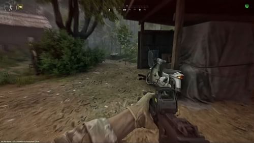 The scooter and the dead body beside it (Image via MADFINGER Games || YouTube/@Jayan_TM)