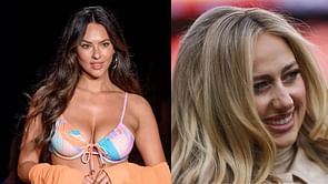 Patrick Mahomes' wife Brittany sends 2-word message as Christen Harper shows off baby bump on 2025 SI Swimsuit cover