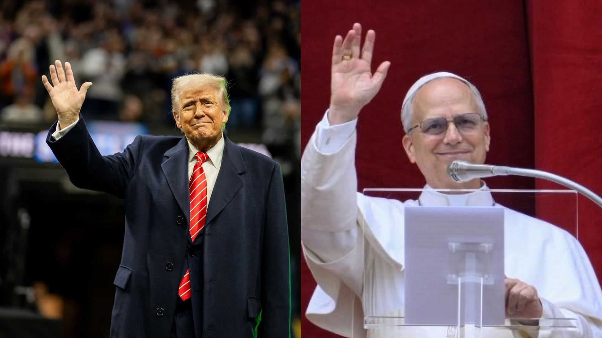 Donald Trump x Pope Leo XIV  Collage