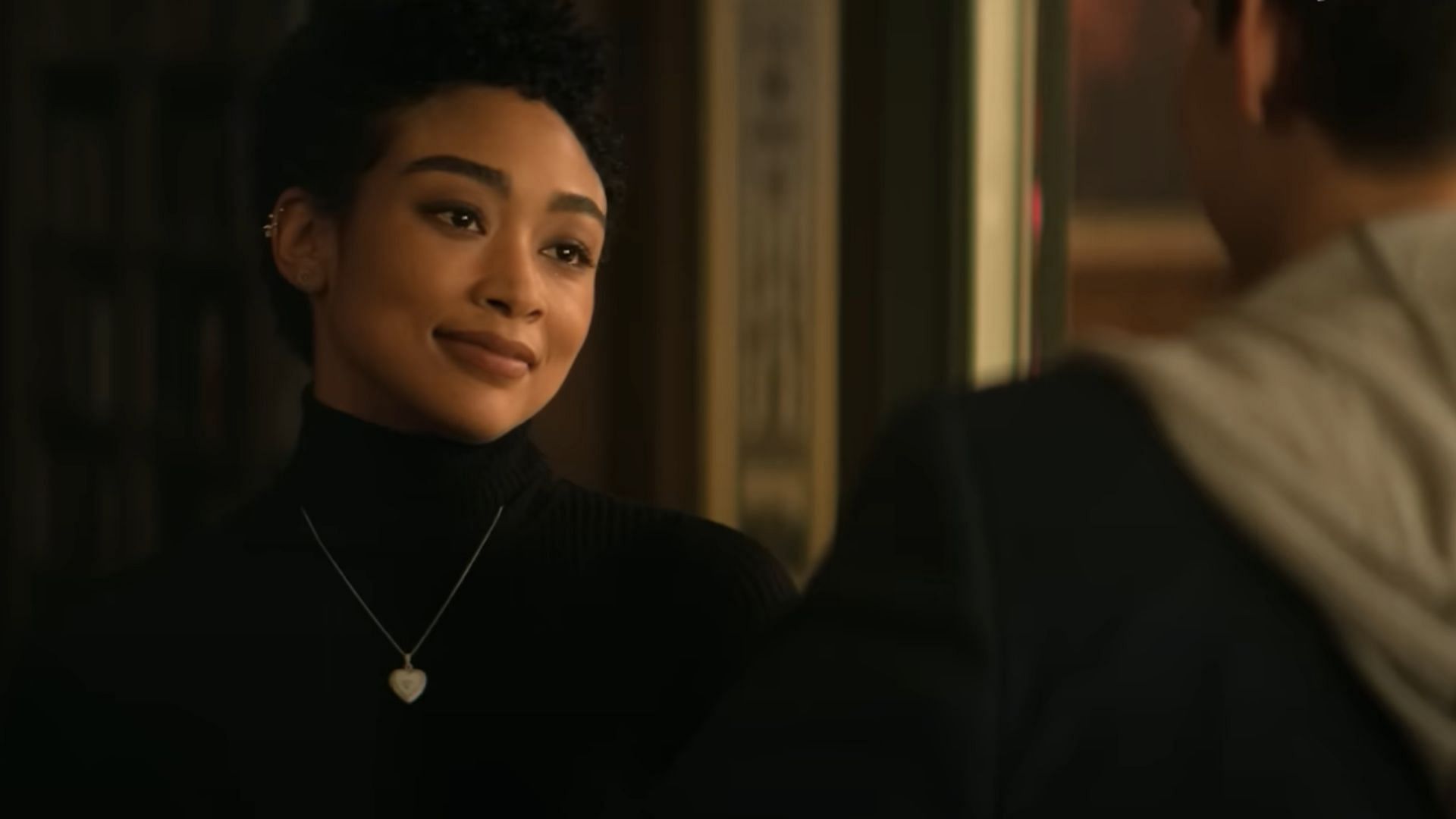 Gabrielle as Marienne (Image via YouTube/Netflix)