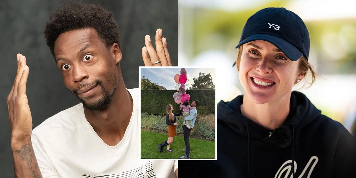Gael Monfils sends love to mother Elina Svitolina and daughter Skai as they enjoy 