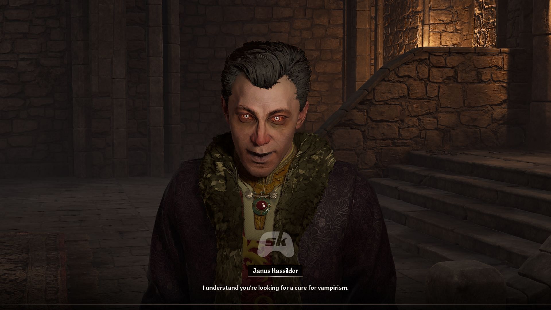 The player conversing with Janus Hassildor