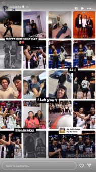 Image via Ice Brady's Instagram story.