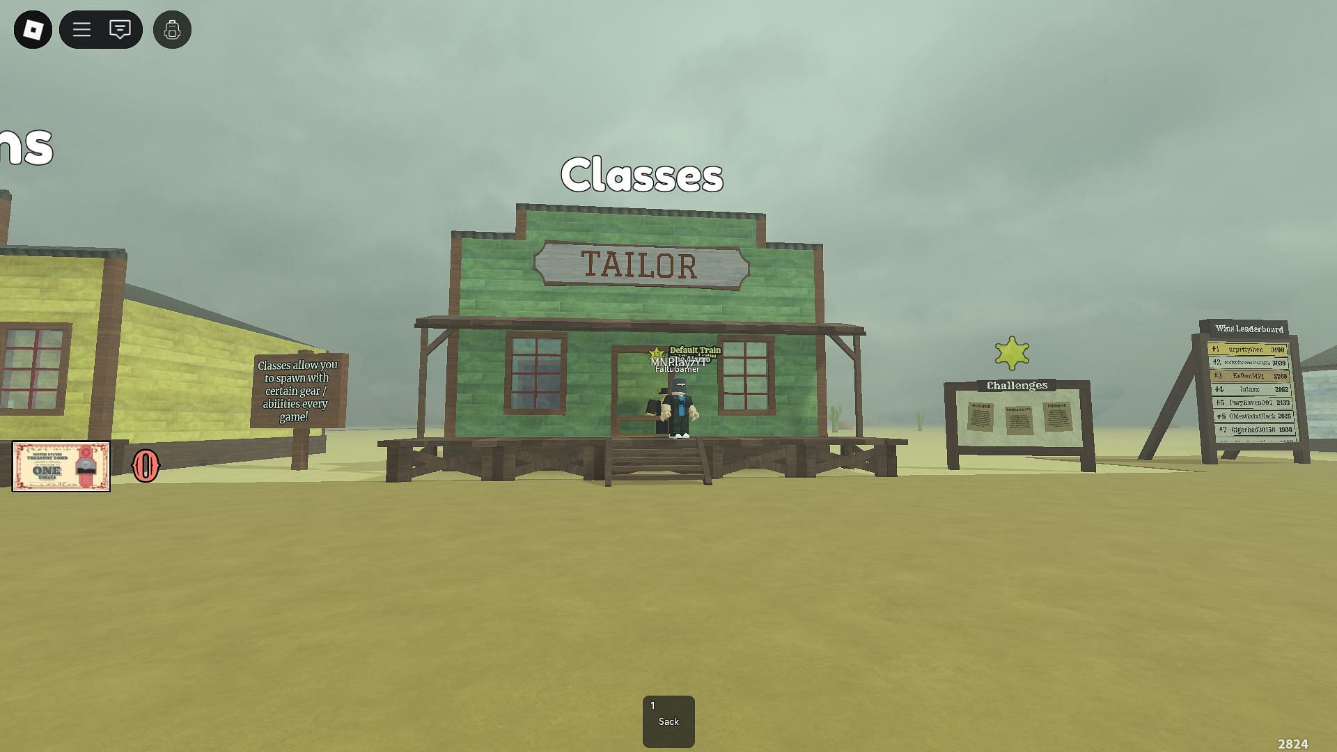The Class selection building (Image via Roblox)