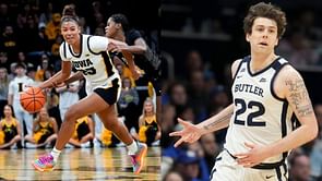 Iowa's Jada Gyamfi reacts to Patrick McCaffery's latest "Chi-Town" photo dump ft. Theo Von
