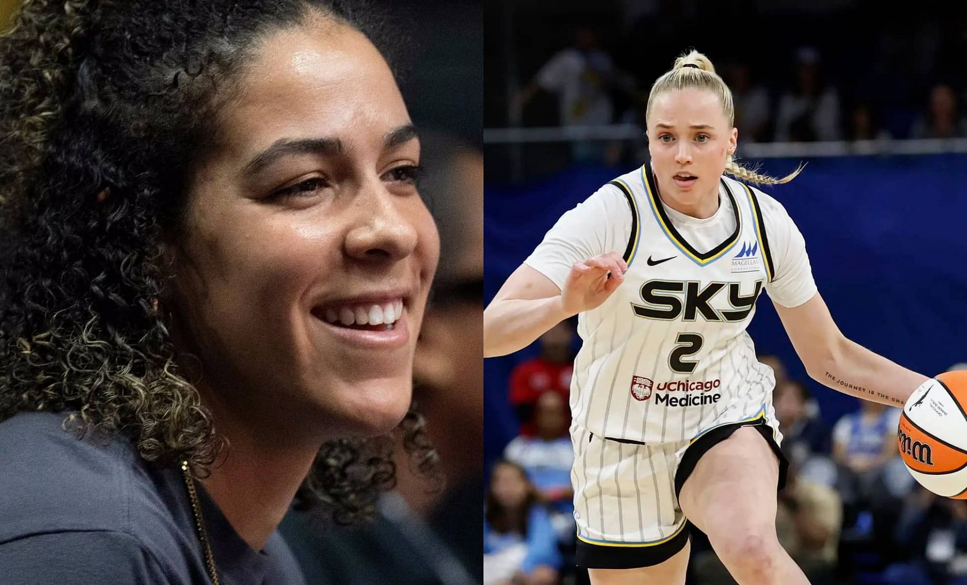 Kia Nurse and Hailey Van Lith