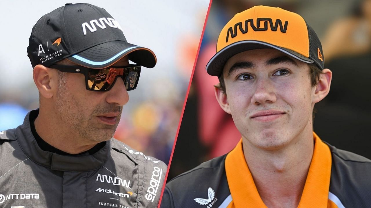 Tony Kanaan (L) and Nolan Siegel (R) 