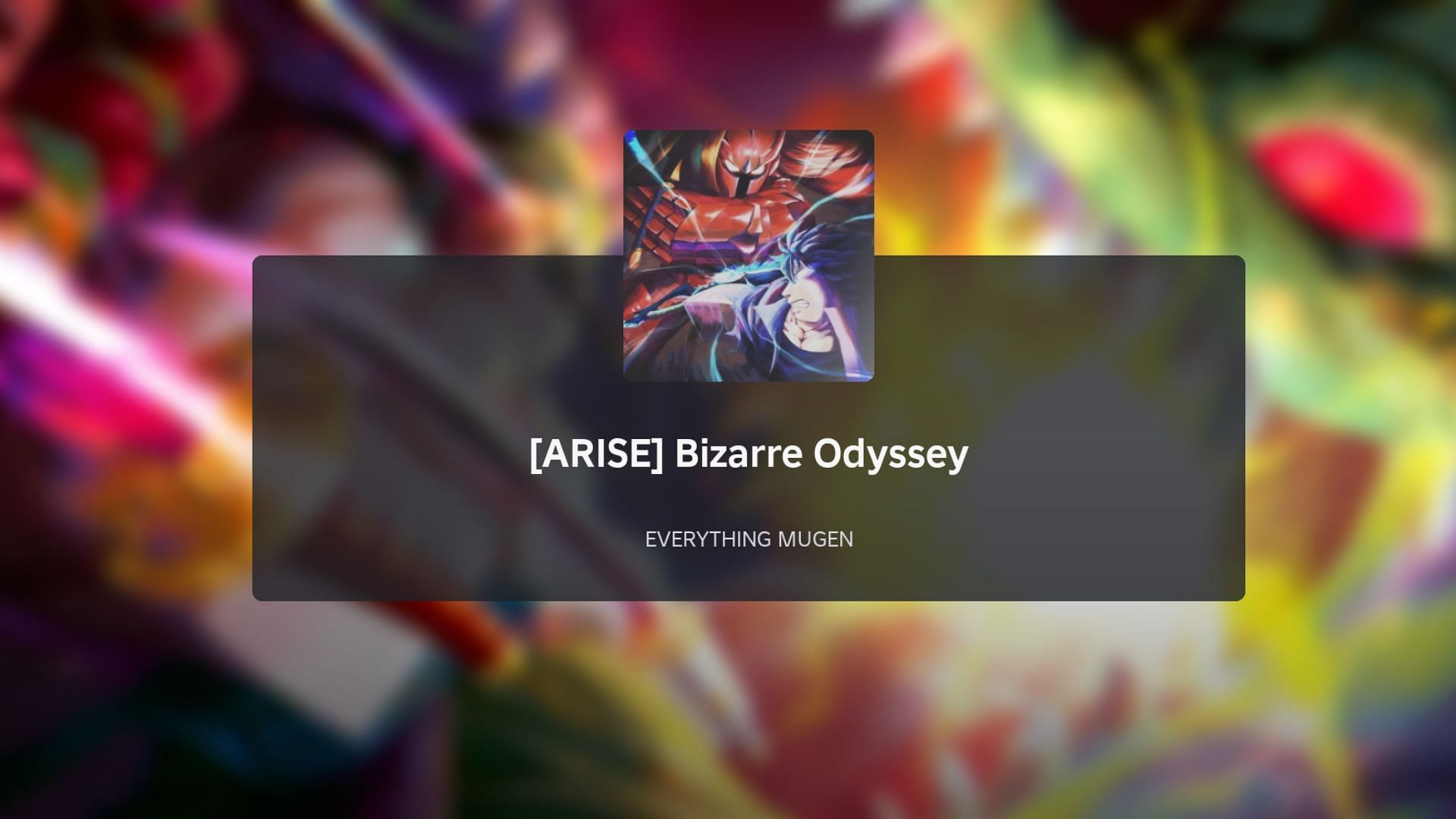 Bizarre Odyssey loading screen
