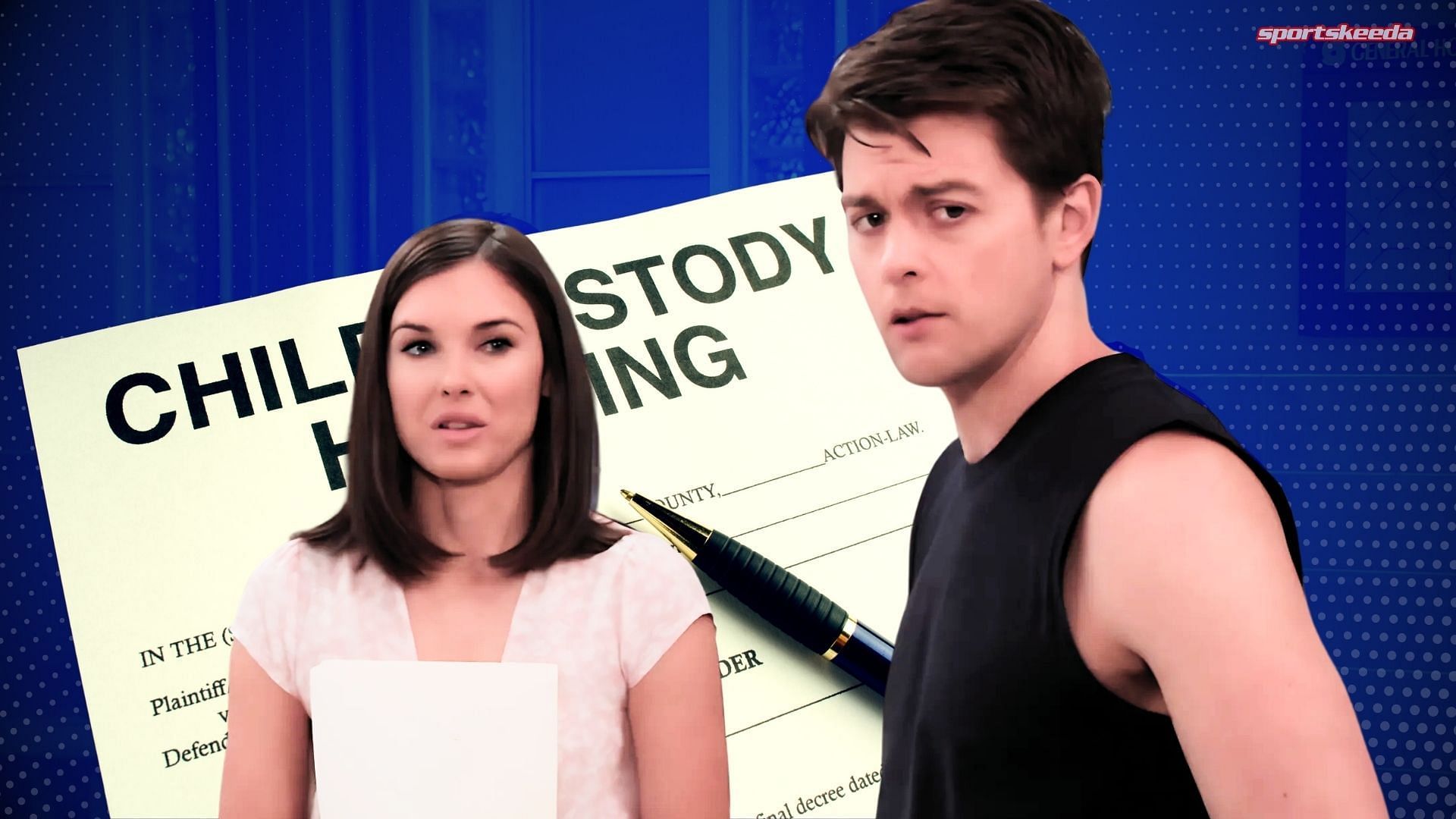Willow and Michael have court fights awaiting them on GH (Custom edit by Sportskeeda, Original images via ABC/@General Hospital)