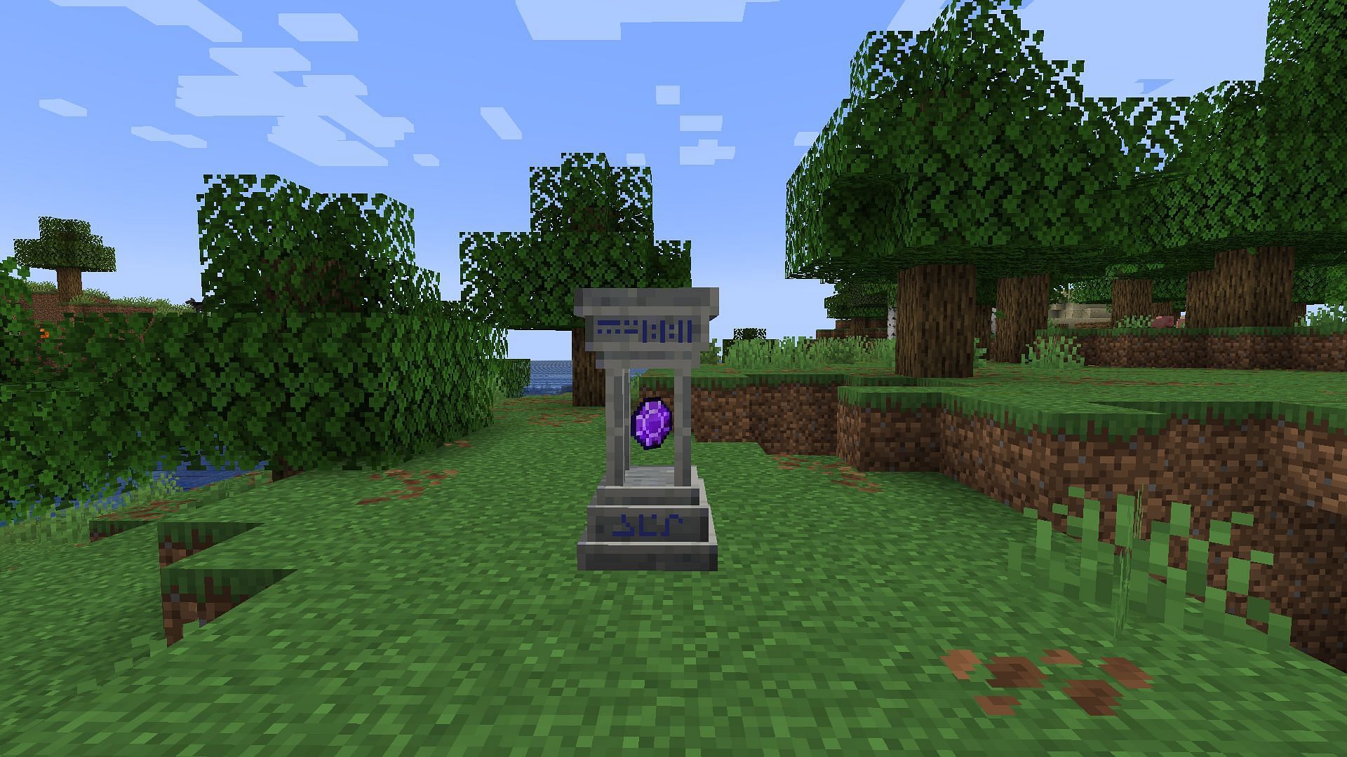 The ability to seamlessly teleport across the world ranks this among the best Minecraft mods to help save time (Image via Sportskeeda Gaming || Mojang Studios)