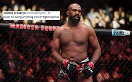 "Fighting anyone but Tom" - Fans react to Jon Jones sparring undefeated bare-knuckle boxer