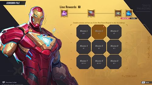 All missions in Cerebro File (Image via NetEase Games)