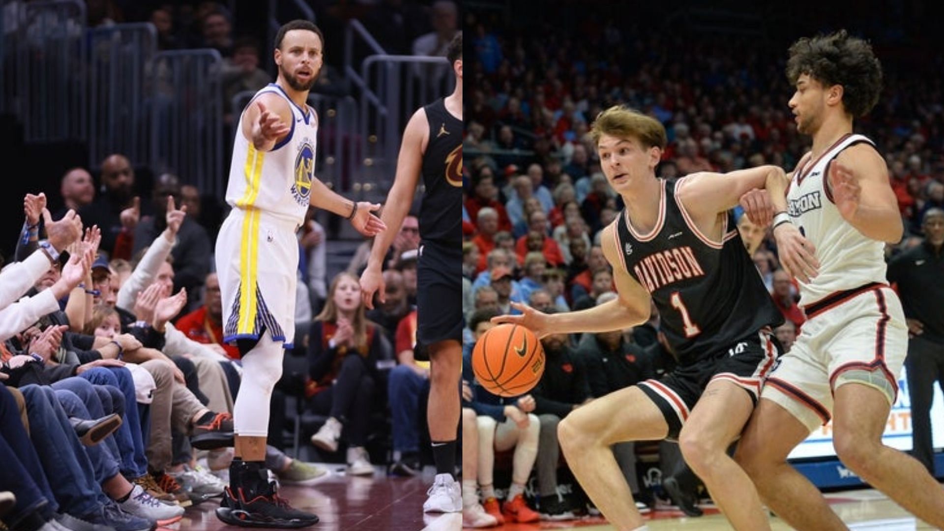 Steph Curry and the Davidson Wildcats team