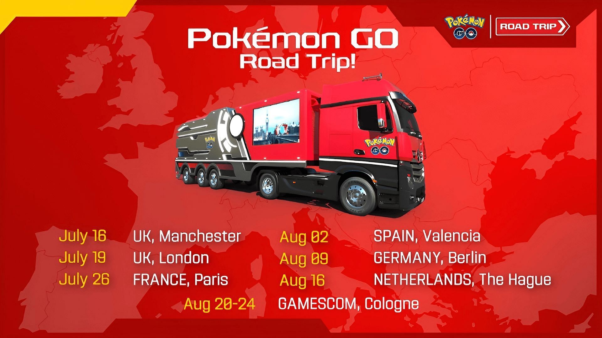 Pokemon GO Road Trip locations revealed (Image via TPC)