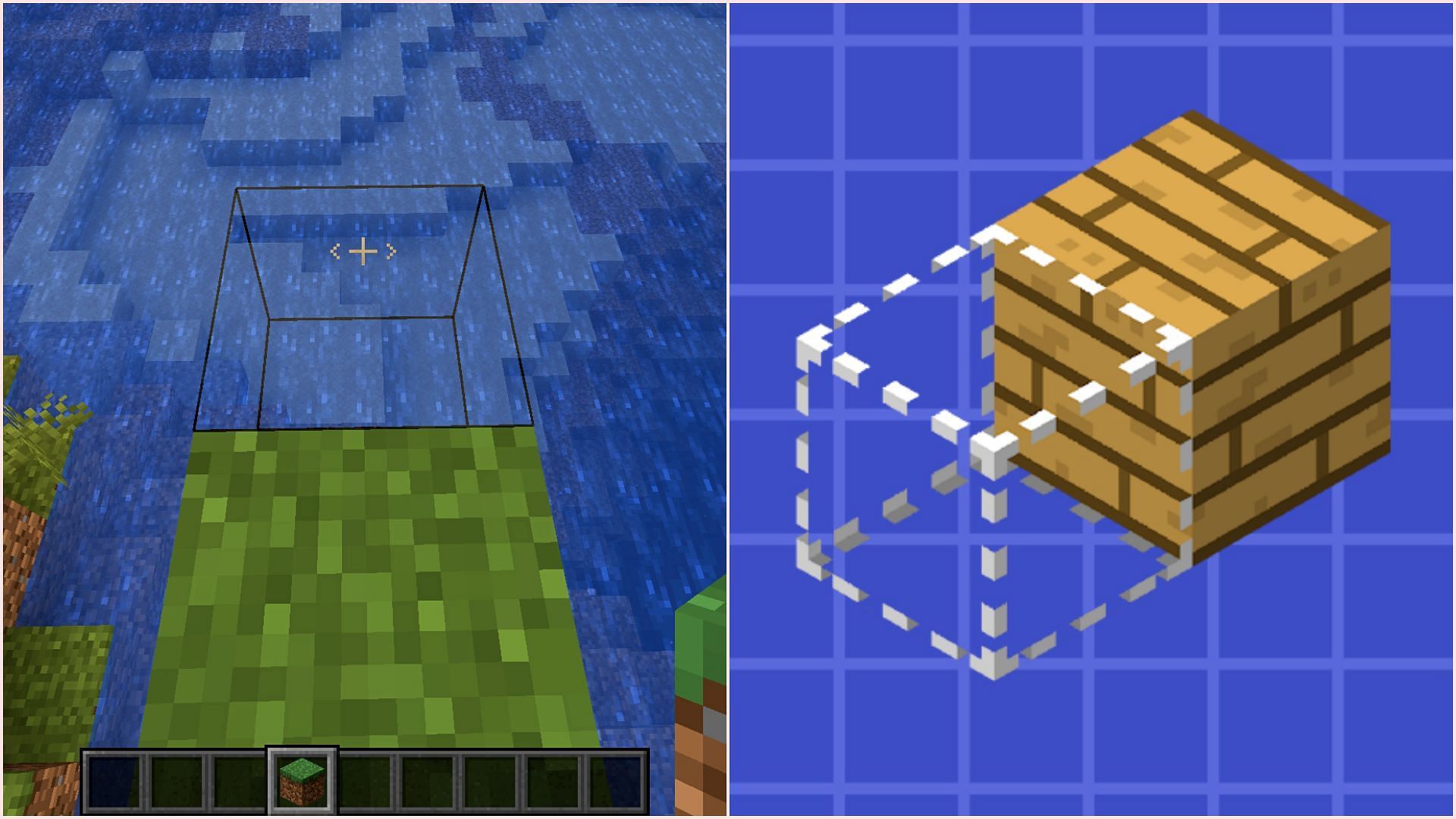 Bridging mod is a great quality of life feature for Minecraft (Image via Sportskeeda Gaming || Mojang Studios || Modrinth/CloudG360)