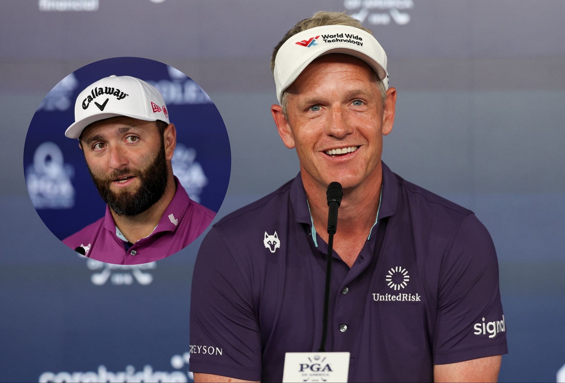 Ryder Cup captain Luke Donald and Jon Rahm