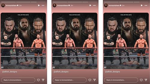 Reed shared an interesting update on social media today. [Image credit: Bronson Reed's Instagram story]