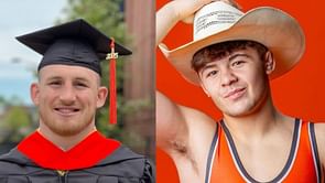 Bo Bassett drops 2-word reaction as Mason Parris graduates from the University of Michigan