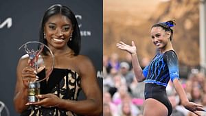 Simone Biles reacts as youngster Autumn Reingold commits to Georgia GymDogs and gets ready to train under former coach Cecile Landi