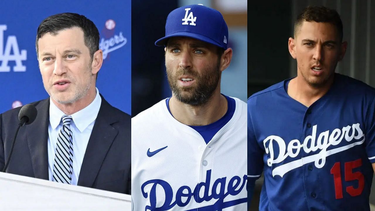 (Left to Right) Andrew Friedman, Chris Taylor and Austin Barnes (Images from - Getty)
