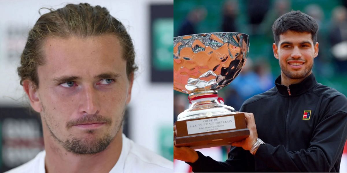 Alexander Zverev (L) &amp; Carlos Alcaraz (R) (Source - GETTY)