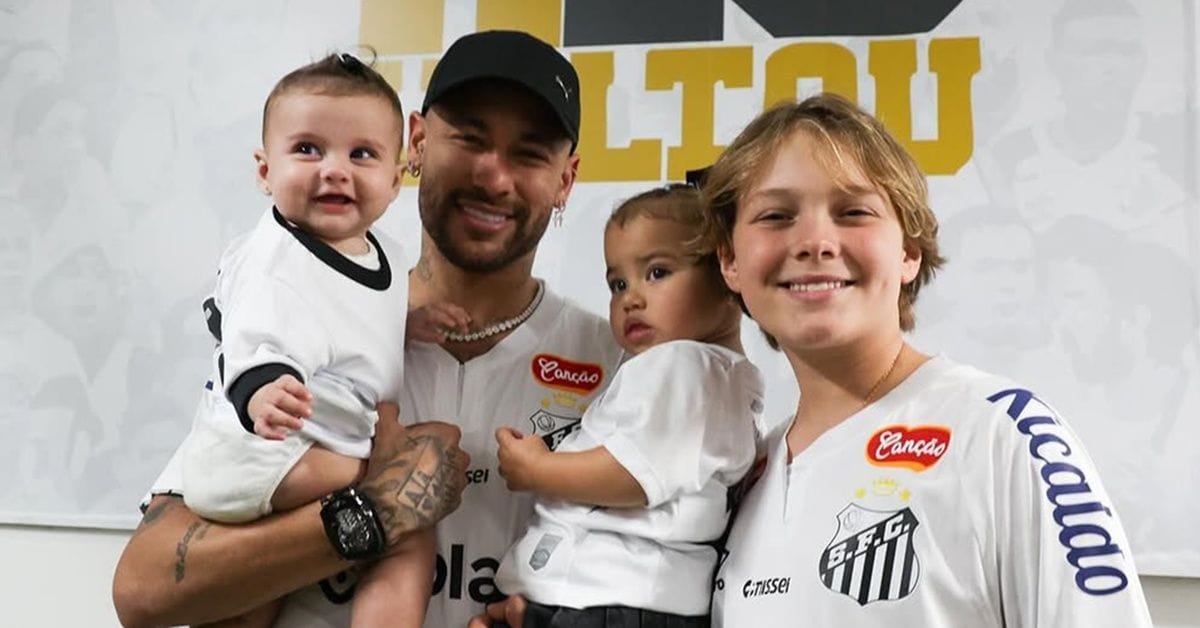 Neymar Son Meet Davi Lucca da Silva Santos