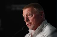 Boris Becker pictured at a press conference | Image Source: Getty