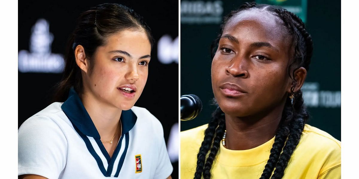 Emma Raducanu (L) and Coco Gauff (R) (Image Source: Getty)