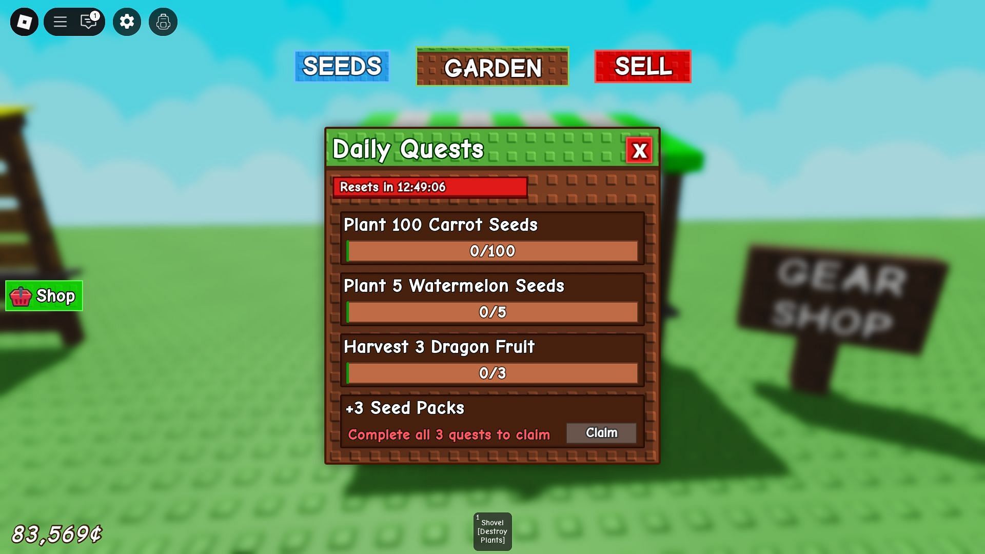 Lista de tarefas diárias (imagem via Roblox)