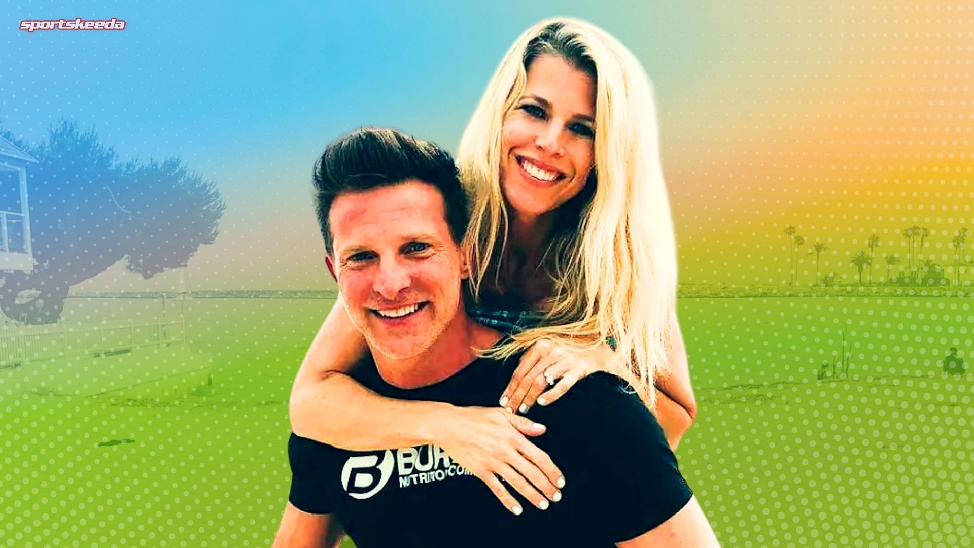 Steve Burton wuth his ex wife Sheree Gustin (Custom edit by Sportskeeda, Original Image [Instagram])